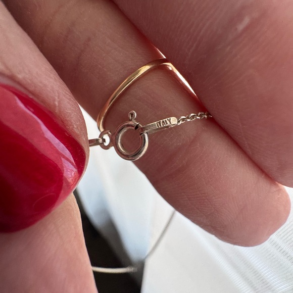 Sterling Silver Hummingbird Necklace – 925 Italy Chain w/Makers Mark - Picture 2 of 6